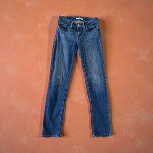LEVIS Women's 712 Medium Wash Slim Jeans Size 26